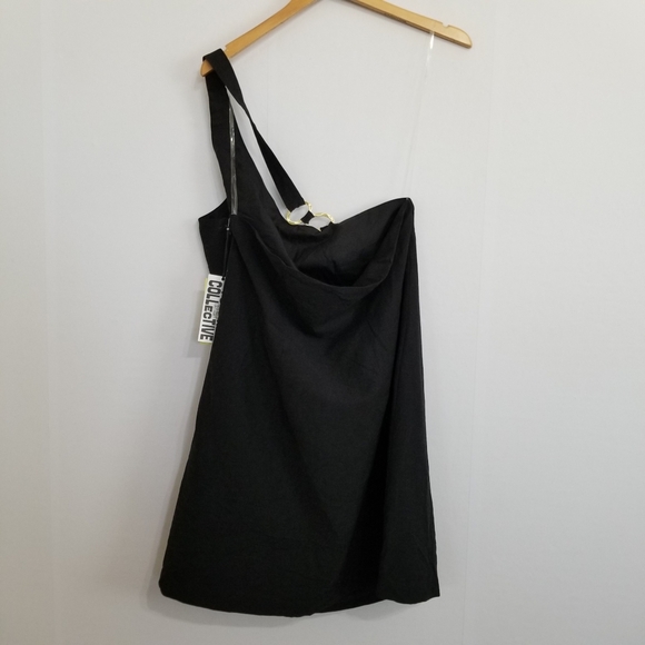 NWT Future Collective Black Ring Detail Dress Size 17 XXL - Picture 5 of 10